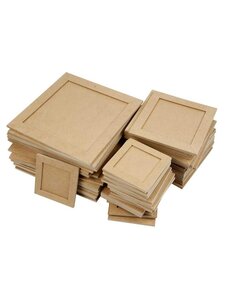 Creativ Company Frame lijmen, afm 10x10 + 15x15 + 22x22 cm, 200 stuk/ 1 doos