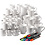 EasyKit Groepsset Mokken beschilderen, H: 7-10 cm, wit, 1 set
