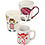 EasyKit Groepsset Mokken beschilderen, H: 7-10 cm, wit, 1 set