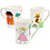 EasyKit Groepsset Mokken beschilderen, H: 7-10 cm, wit, 1 set