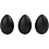 Creativ Company Eieren, H: 6 cm, zwart, 12 stuk/ 1 doos