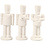 Creativ Company Notenkraker, H: 14 cm, wit, 3 stuk/ 1 doos
