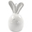 Creativ Company Konijn, H: 6,7 cm, d 3,6 cm, wit, 3 stuk/ 1 doos