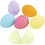 Creativ Company Eieren, H: 6 cm, d 4 cm, pastelkleuren, 12 stuk/ 1 doos