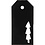 Vivi Gade Cadeaulabels, afm 5x10 cm, 300 gr, zwart, 15 stuk/ 1 doos