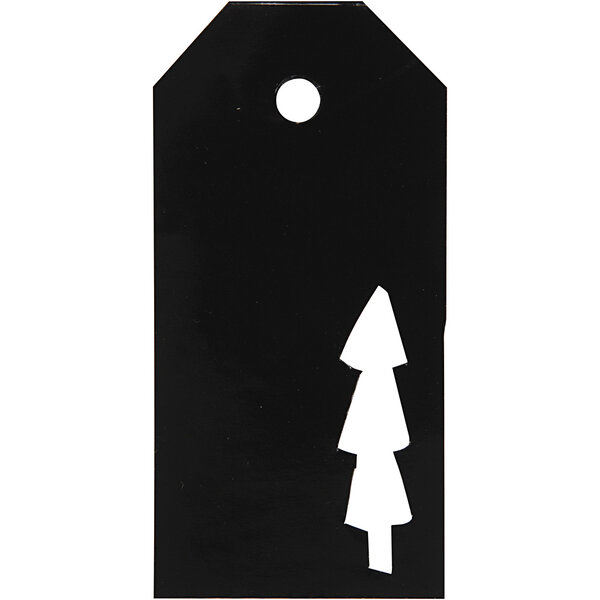 Vivi Gade Cadeaulabels, afm 5x10 cm, 300 gr, zwart, 15 stuk/ 1 doos