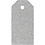 Vivi Gade Cadeaulabels, afm 5x10 cm, glitter, 300 gr, zilver, 15 stuk/ 1 doos