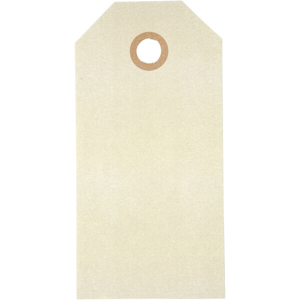 Creativ Company Manilla-labels, afm 5x10 cm, 250 gr, crème, 20 stuk/ 1 doos