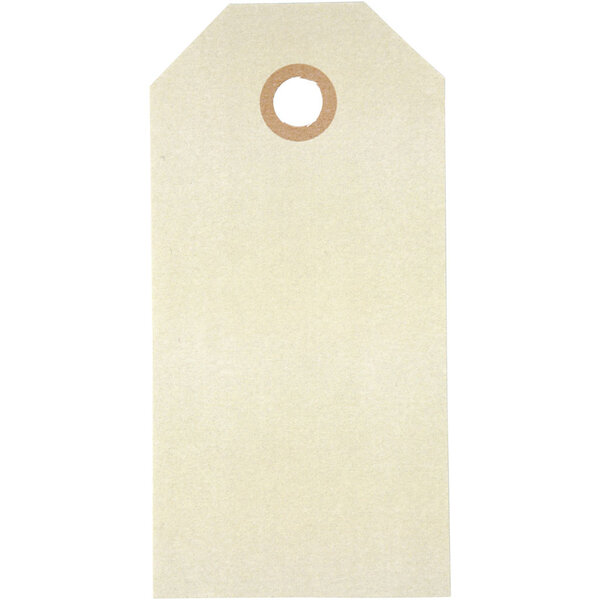 Creativ Company Manilla-labels, afm 5x10 cm, 250 gr, crème, 1000 stuk/ 1 doos