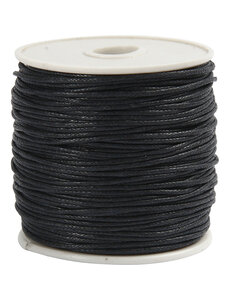 Creativ Company Katoenkoord, dikte 1 mm, zwart, 40 m/ 1 rol