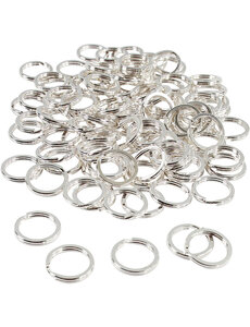 Vivi Gade Splitring, d 15 mm, verzilverd, 100 stuk/ 1 doos