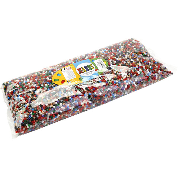 NABBI Strijkkralen, afm 5x5 mm, medium, Kerst verf, 30000 stuk/ 1 doos