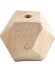 Creativ Company Diamantvormige kralen, B: 43 mm, gatgrootte 8 mm, 3 stuk/ 1 doos