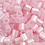 Strijkkralen, afm 5x5 mm, gatgrootte 2,5 mm, medium, roze parelmoer (32259), 1100 stuk/ 1 doos