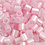 Strijkkralen, afm 5x5 mm, gatgrootte 2,5 mm, medium, roze parelmoer (32259), 1100 stuk/ 1 doos