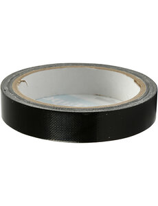  Canvas tape, B: 19 mm, zwart, 25 m/ 1 rol