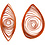 Creativ Company Quilling stroken, L: 78 cm, B: 5 mm, 120 gr, oranje, roze, rood, geel, 100 stuk/ 1 doos