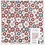 Vivi Gade Design papier, ijskristallen & stippen, vel 30,5x30,5 cm, 180 gr, 5 vel/ 1 doos