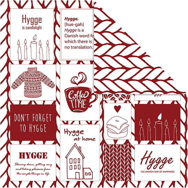 Vivi Gade Design papier, breiwerk, vel 30,5x30,5 cm, 180 gr, 5 vel/ 1 doos