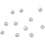 Creativ Company Waskralen, d 3 mm, gatgrootte 0,7 mm, parelmoer, 150 stuk/ 1 doos