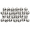 Creativ Company Waskralen, d 8 mm, gatgrootte 1 mm, zilver, 50 stuk/ 1 doos