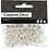 Creativ Company Waskralen, d 8 mm, gatgrootte 1 mm, zilver, 50 stuk/ 1 doos