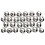Creativ Company Waskralen, d 8 mm, gatgrootte 1 mm, zilver, 50 stuk/ 1 doos