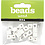 Creativ Company Letterkralen, P, afm 8x8 mm, gatgrootte 3 mm, wit, 25 stuk/ 1 doos