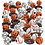 Creativ Company Sport kralen, afm 11-15 mm, gatgrootte 3-4 mm, diverse kleuren, 270 gr/ 1 doos
