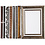 Creativ Company Lijsten, afm 26,2x18,5 cm, metallic kleuren, 16 div vellen/ 1 doos