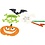 Creativ Company Halloween figuren, afm 25x17 cm, 230 gr, wit, 16 stuk/ 1 doos