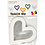 Creativ Company Harten lijsten, afm 18x18 cm, 230 gr, wit, 16 stuk/ 1 doos
