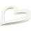 Creativ Company Harten lijsten, afm 18x18 cm, 230 gr, wit, 16 stuk/ 1 doos