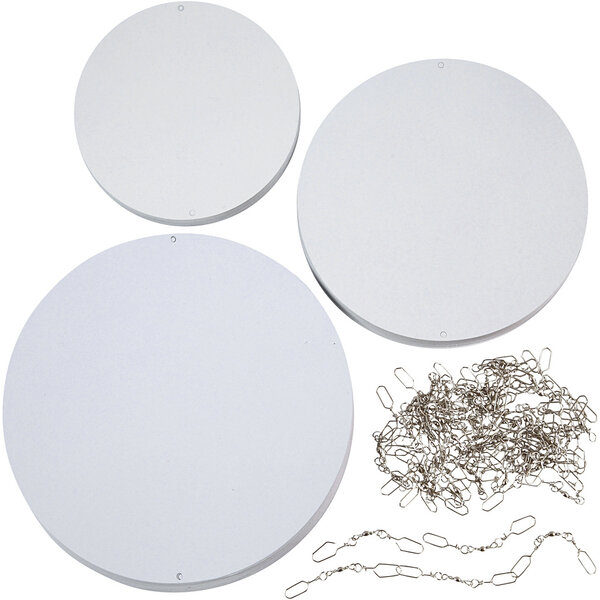 Creativ Company Mobielen blanco, d 12+15+18 cm, 300 gr, 20 set/ 1 doos