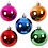 Creativ Company Kerstballen, d 6 cm, sterke kleuren, 20 stuk/ 1 doos