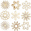 Creativ Company Hout decoratie, bloemen, afm 28 mm, 45 stuk/ 1 doos