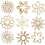 Creativ Company Hout decoratie, bloemen, afm 28 mm, 45 stuk/ 1 doos