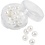 Creativ Company Waskralen, d 8 mm, gatgrootte 2,3 mm, parelmoer, 22 stuk/ 1 doos