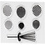 Creativ Company Stempels en snijmallen, ballonnen, afm 3-7,5 cm, 1 doos