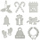 Creativ Company Stans- en embossing mallen, kerstfiguren, d 2-6,5 cm, 1 stuk