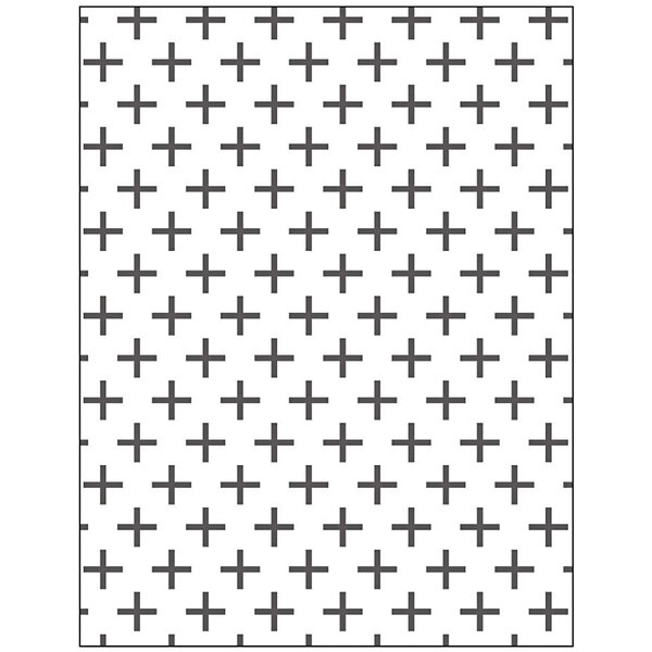 Creativ Company Embossing Folder , kruizen, afm 11x14 cm, dikte 2 mm, 1 stuk
