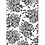 Creativ Company Embossing Folder , rozen, afm 13x18,5 cm, dikte 2 mm, 1 stuk