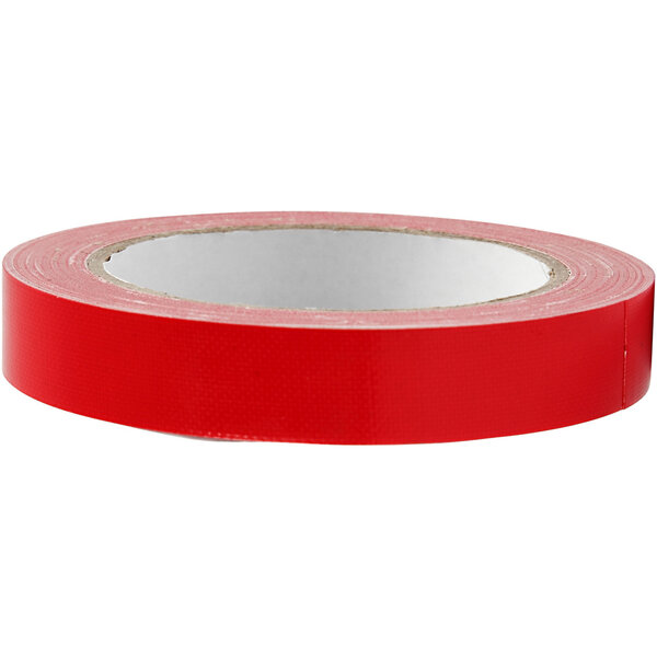 Creativ Company Canvas tape, B: 19 mm, rood, 25 m/ 1 rol
