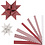 Vivi Gade Papieren vlechtstroken, L: 44+78 cm, B: 15+25 mm, d 6,5+11,5 cm, rood, wit, 60 stroken/ 1 doos