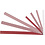 Vivi Gade Papieren vlechtstroken, L: 44+78 cm, B: 15+25 mm, d 6,5+11,5 cm, rood, wit, 60 stroken/ 1 doos