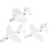 Creativ Company Vliegtuigen, L: 11,5-12,5 cm, B: 11-12 cm, wit, 3 stuk/ 1 doos