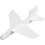Creativ Company Vliegtuigen, L: 11,5-12,5 cm, B: 11-12 cm, wit, 3 stuk/ 1 doos