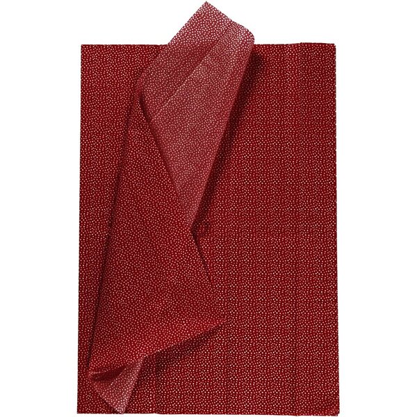 Creativ Company Tissuepapier, vel 50x70 cm, 14 gr, rood, 6 vel/ 1 doos