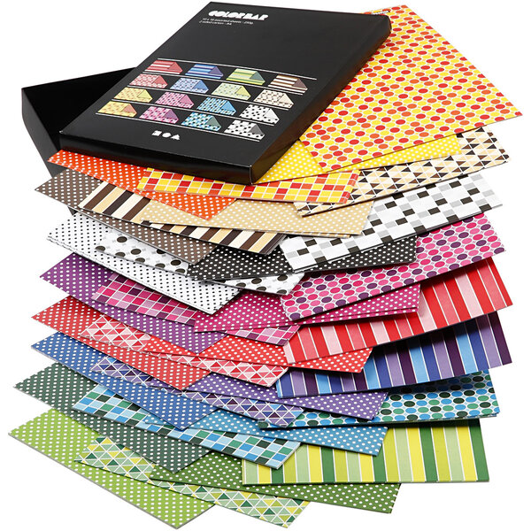 Creativ Company Color Bar Papier, A4, vel 210x297 mm, 100 gr, diverse kleuren, 16x10 vel/ 1 doos