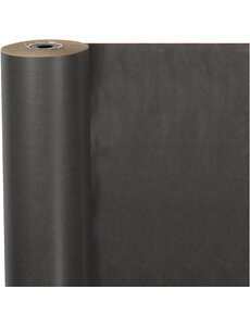  Cadeaupapier, B: 50 cm, 60 gr, zwart, 100 m/ 1 rol
